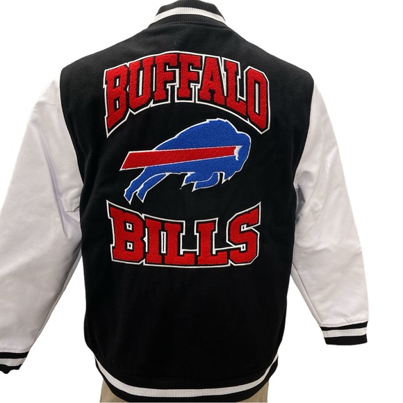 New Era NFL Buffalo Bills Chenille Wool Blend Varsity Jacket Choose Your Size - Picture 1 of 7